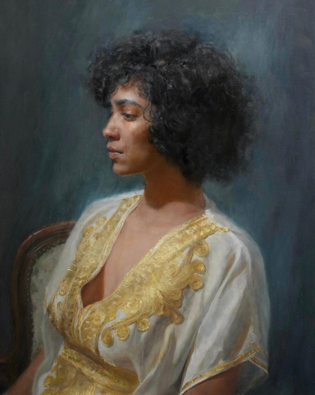 A portrait of Isa by Miriam Baranov. (NTD International Figure Painting Competition)