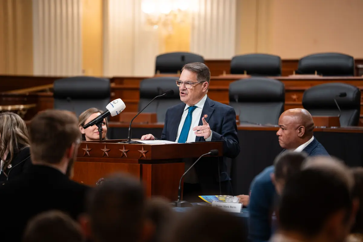 Rep. Gus Bilirakis (R-Fla.) speaks during the International Interfaith Conference, “United in Liberty: The Rise of Spiritual Diplomats,” on Capitol Hill in Washington, on Jan. 22, 2026. (Madalina Kilroy/The Epoch Times)