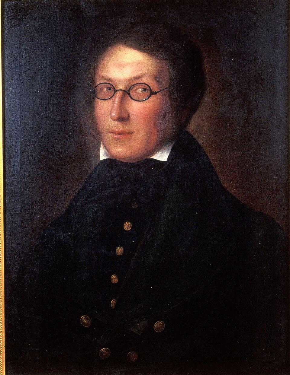 "Henrik Wergeland," 1842, by Carl Peter Lehmann. Norwegian Museum of Cultural History. Oslo, Norway. (Public Domain)