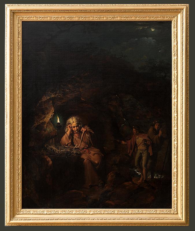 “A Philosopher by Lamplight,” circa 1769, by Joseph Wright of Derby. Oil on canvas; 50 1/2 inches by 40 inches. Derby Museum and Art Gallery. (Copyright Derby Museums)