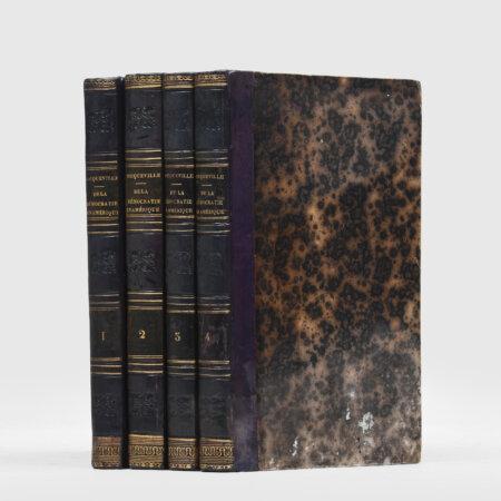 Exterior of a first edition of Alexis de Tocqueville’s "Democracy in America," featured by Peter Harrington at the 2026 Winter Show. (Courtesy of Peter Harrington)