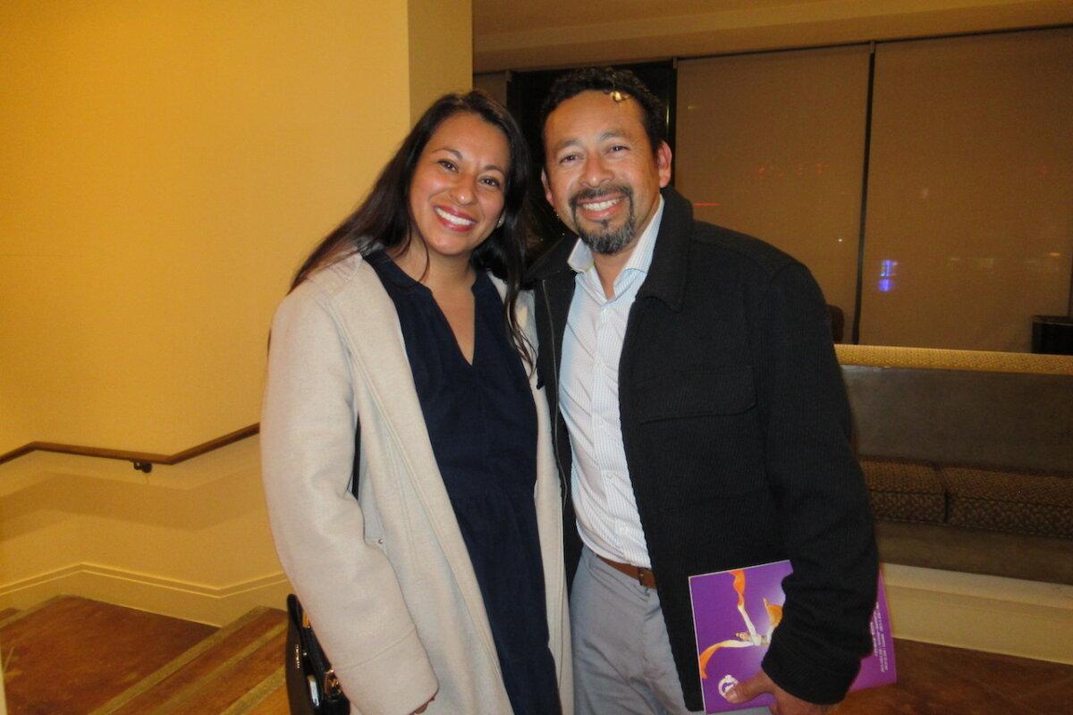 Abraham Zafra and Angelica Zafra at the Shen Yun Performing Arts performance at California Center for the Arts, Escondido, on Jan. 27, 2026. (Linda Jiang/The Epoch Times)