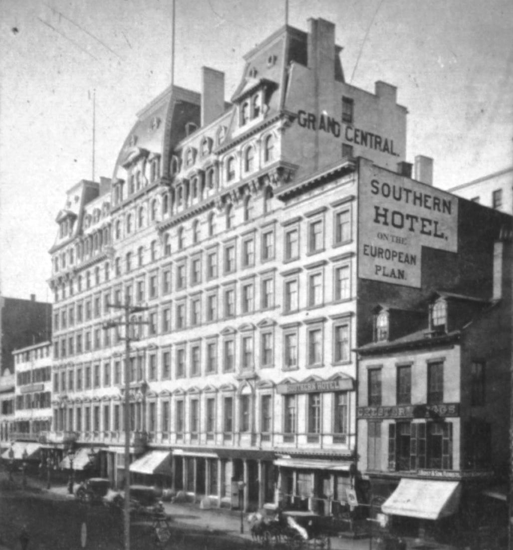 The Grand Central Hotel in the latter half of the 19th century. (Public Domain)