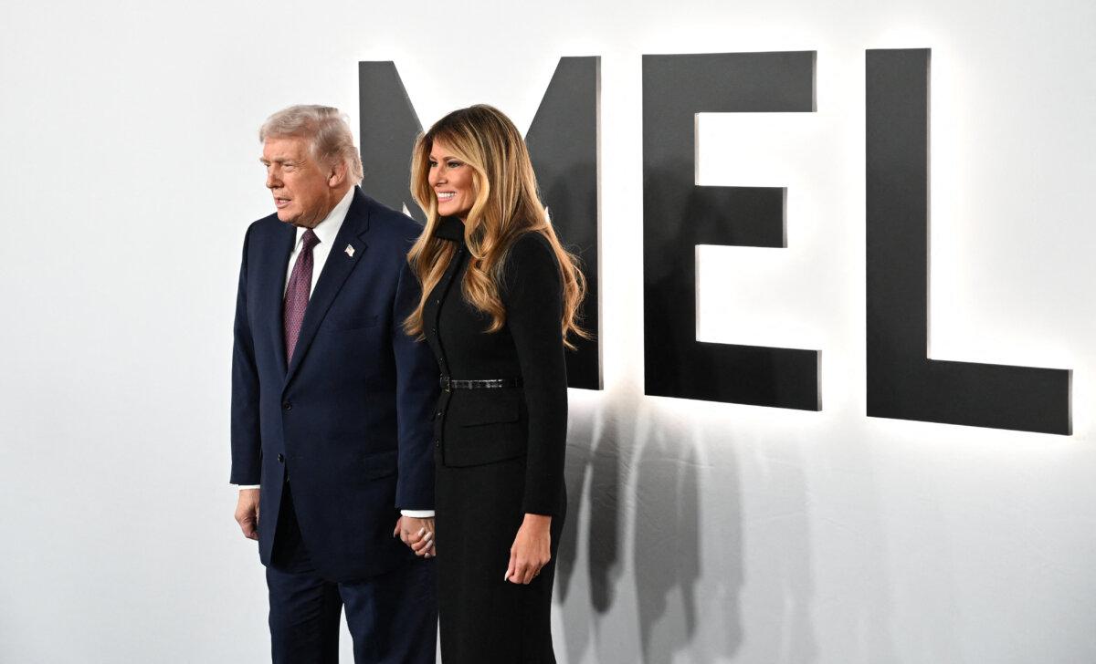 President Donald Trump and First Lady Melania Trump attend the world premiere of Amazon MGM Studios' "Melania" at The Trump Kennedy Center in Washington on Jan. 29, 2026. (Alex Wroblewski/AFP via Getty Images)