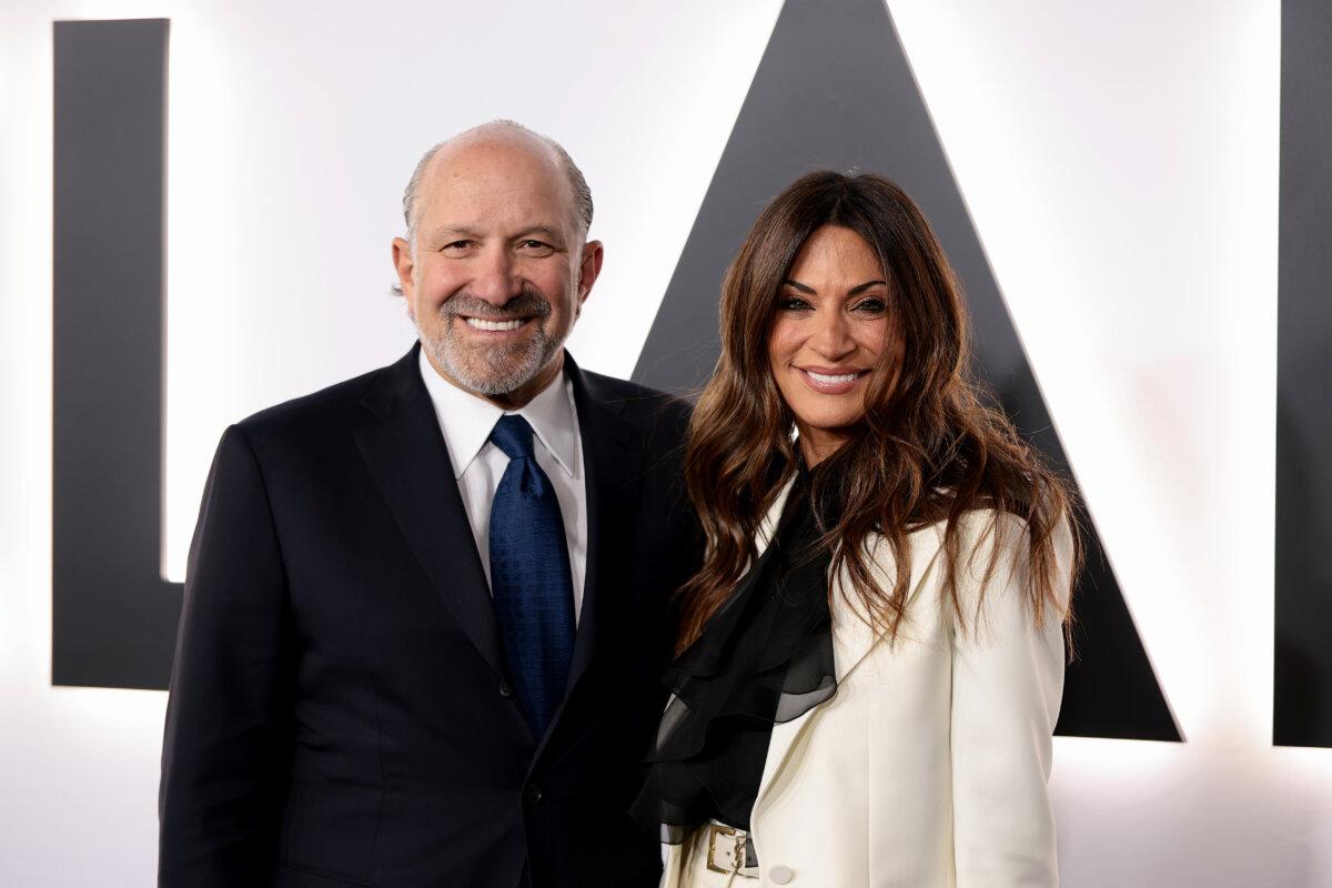 Howard Lutnick (L) and Allison Lutnick attend Amazon MGM's "Melania" World Premiere at The Trump Kennedy Center in Washington on Jan. 29, 2026. (Dimitrios Kambouris/Getty Images)