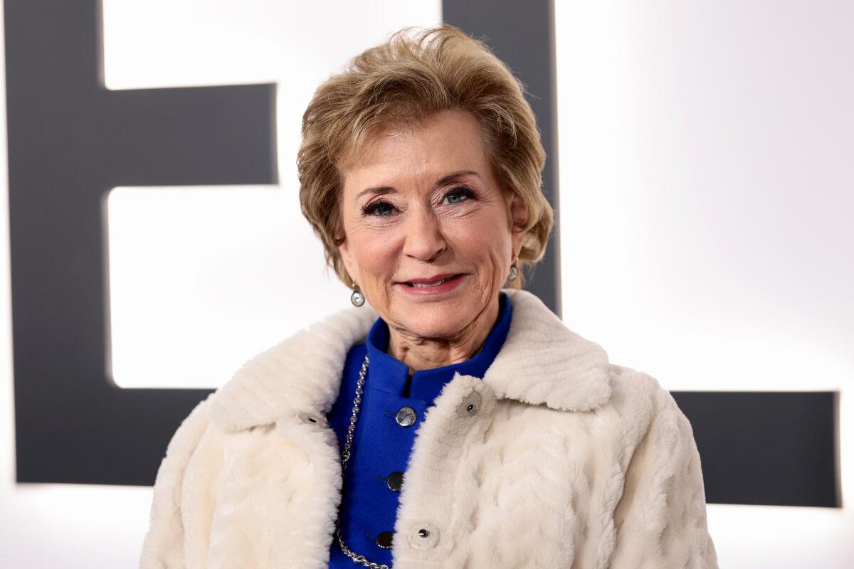 Linda McMahon attends Amazon MGM's "Melania" World Premiere at The Trump Kennedy Center in Washington on Jan. 29, 2026. (Dimitrios Kambouris/Getty Images)