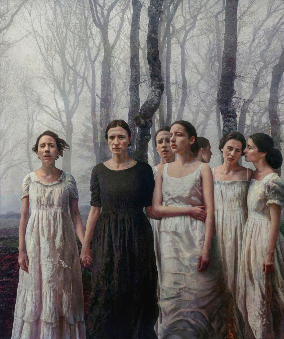 “Incendios,” 2024, by Marcos Rey. Oil on canvas; 67 3/8 inches by 56 1/4 inches. Recipient of the William Bouguereau Award at the 18th International ARC Salon. (Courtesy of 18th International ARC Salon)(Courtesy of 18th International ARC Salon)