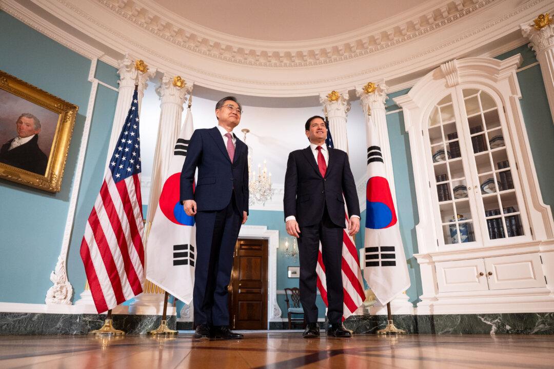 WASHINGTON, DC - FEBRUARY 3: Secretary of State Marco Rubio meets with the Republic of Korea Foreign Minister Cho Hyun at The State Department on February 3, 2026 in Washington, DC. The meeting between Secretary Rubio and Foreign Minister Cho Hyun comes amidst a time of tension between the two nations on trade as the Trump Administration raised tariffs from 15 percent to 25 percent, citing a failure by South Korea to uphold its side of a trade deal which would see South Korea make $350 billion of investments in the U.S. (Photo by Luke Johnson/Getty Images)
