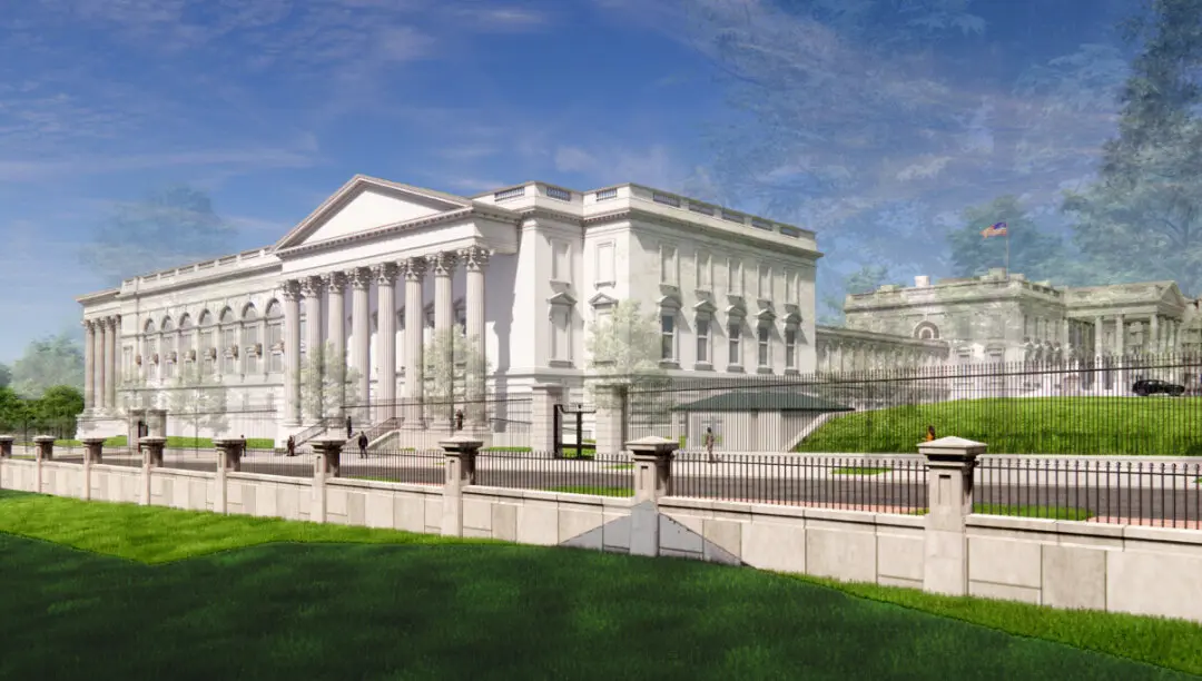 Trump Releases Rendering of Planned White House Ballroom