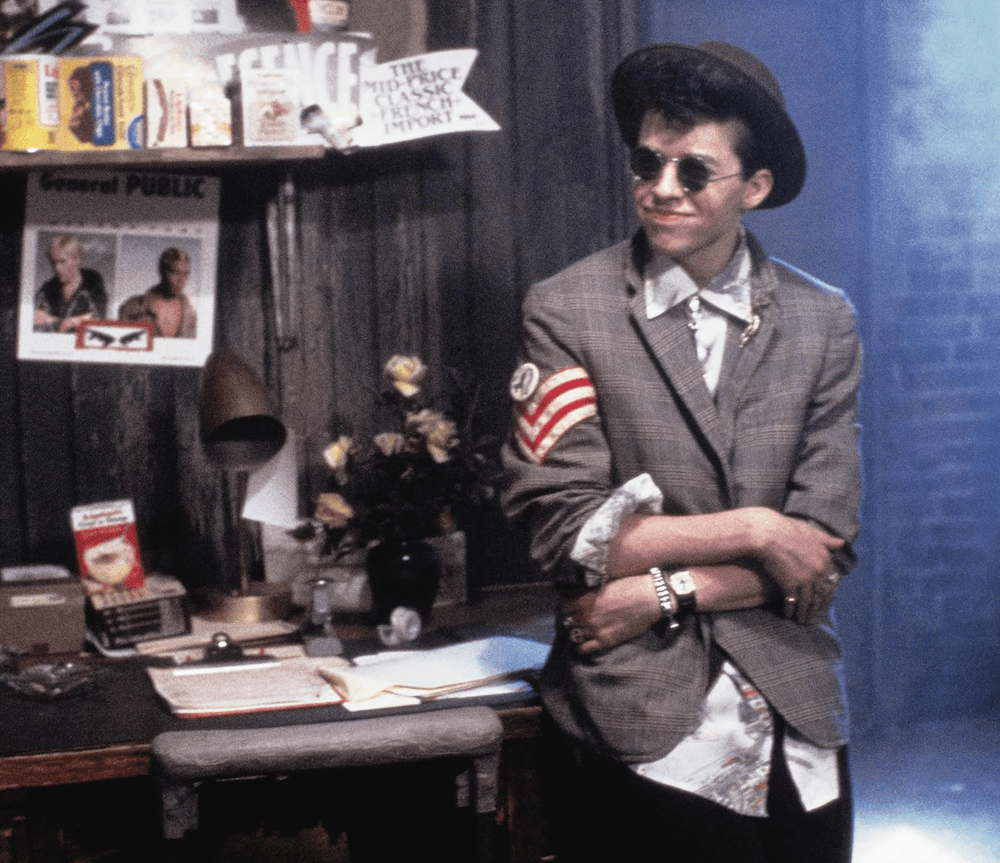 Phil "Duckie" Dale embraces 1980s fashion with a vengeance, and will do anything to get into Andie's good graces, in "Pretty in Pink." (Paramount Pictures)