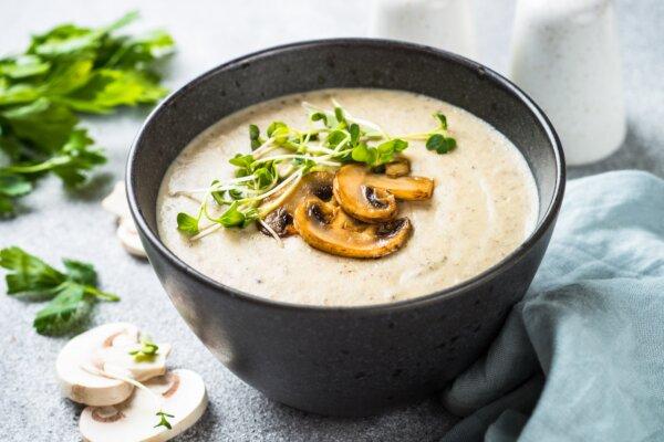 Immune-Boosting Cream of Mushroom Soup