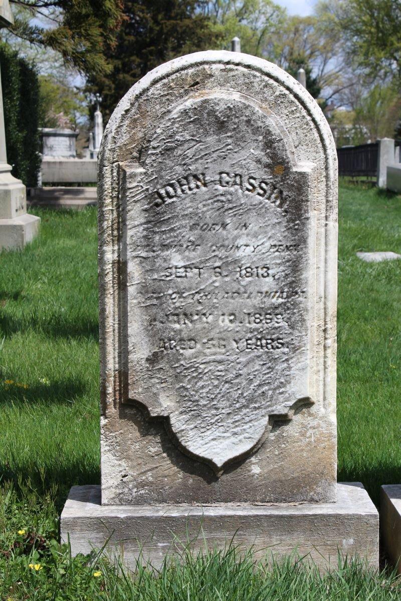 John Cassin gravestone in Laurel Hill Cemetery. (<a href="https://commons.wikimedia.org/wiki/User:Dwkaminski">Dwkaminski</a>/<a href="https://creativecommons.org/licenses/by-sa/4.0/">CC BY-S.A. 4.0</a>)