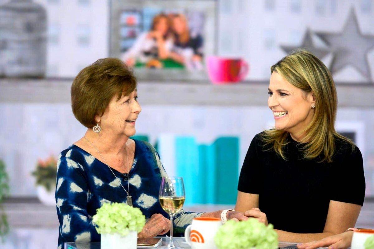 Savannah Guthrie (R) and her mother Nancy Guthrie in New York City on April 17, 2019. (Nathan Congleton/NBCUniversal via AP)