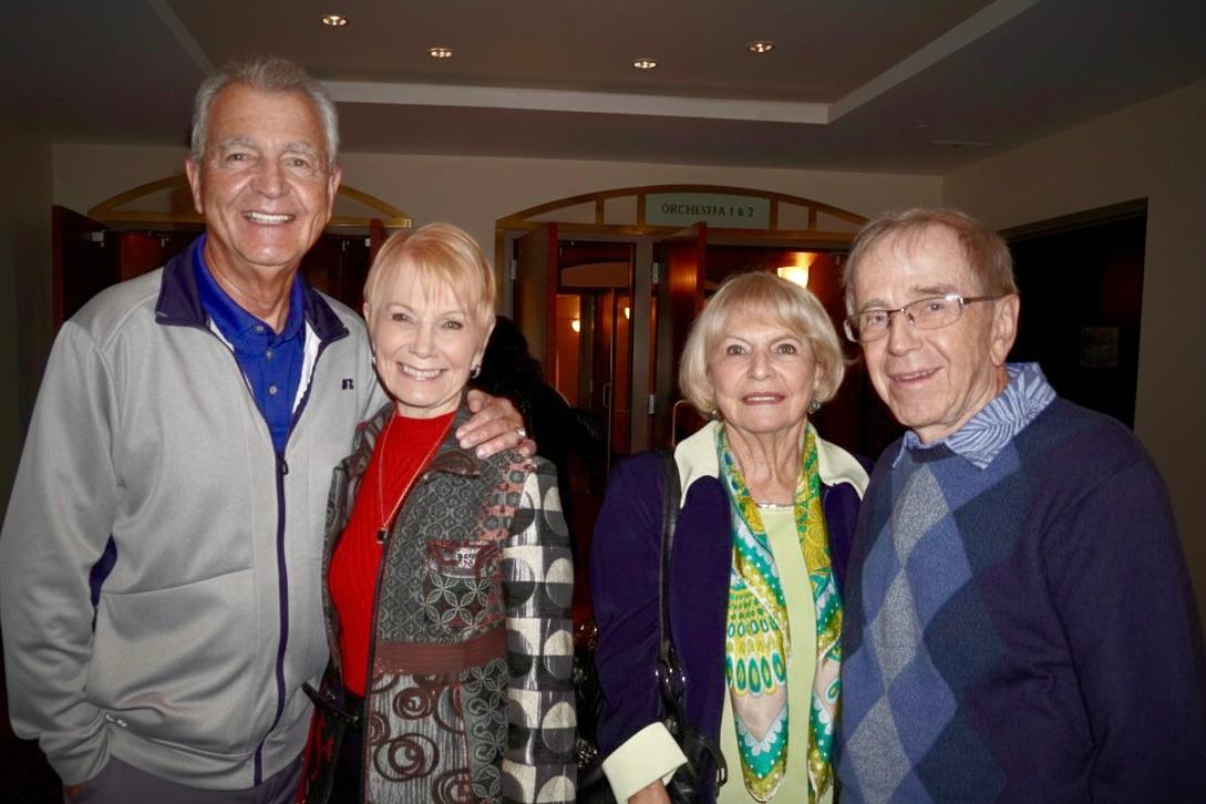 (L to R) Wolfgang and Theresa with Bernice DuBro-Clark and Roger Clark at Shen Yun Performing Arts at the Duke Energy Center for the Arts, on Feb. 7, 2026. (Lily Yu/The Epoch Times)