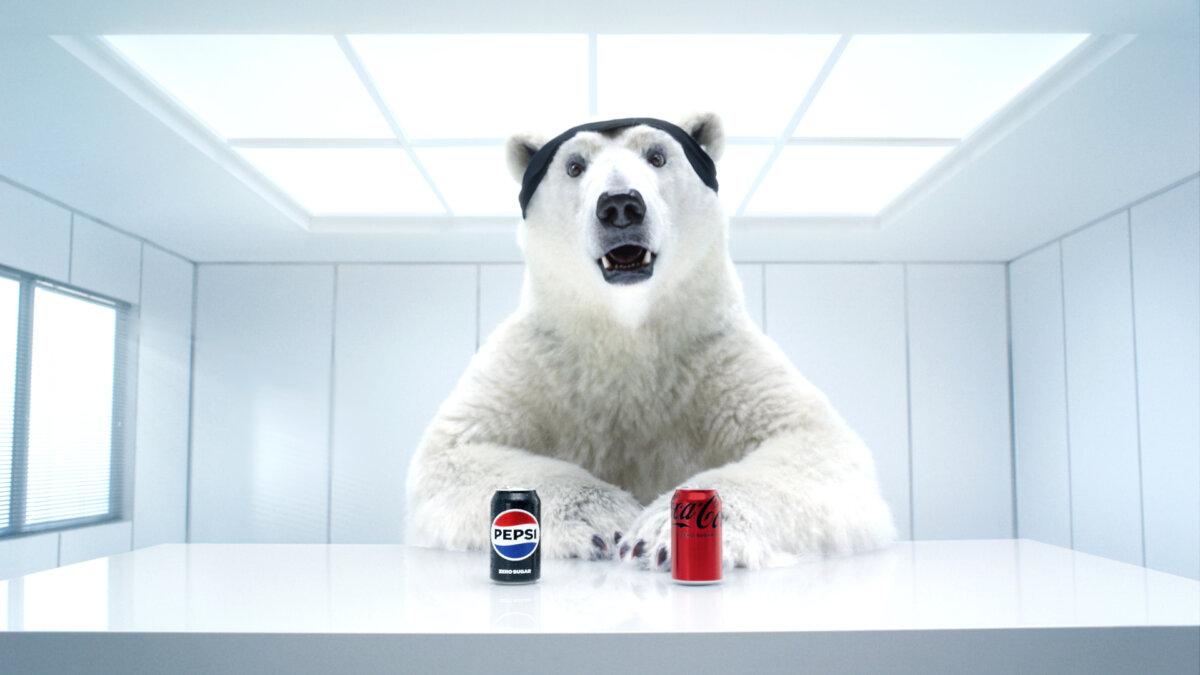 The Pepsi Zero Sugar 2026 Super Bowl NFL football spot. (Pepsi via AP)