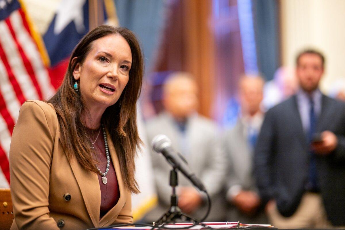 U.S. Secretary of Agriculture Brooke Rollins speaks in Texas on Aug. 15, 2025. (Brandon Bell/Getty Images)