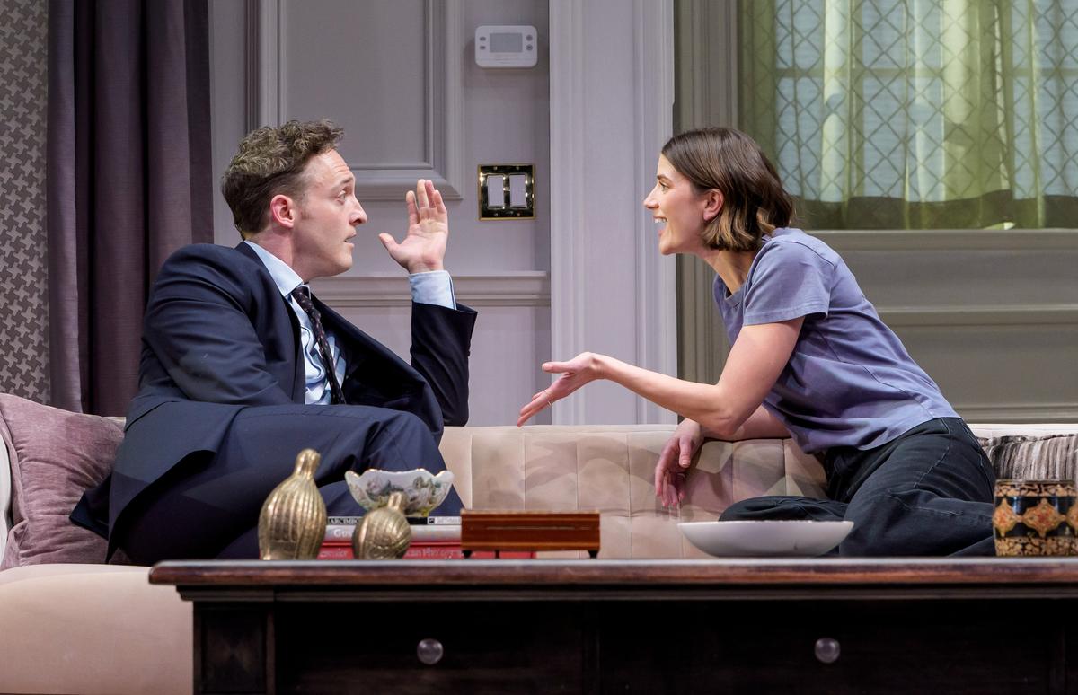 Johnny Case (Luigi Sottile), and Linda (Bryce Gangel), in "Holiday." (Todd Rosenberg)