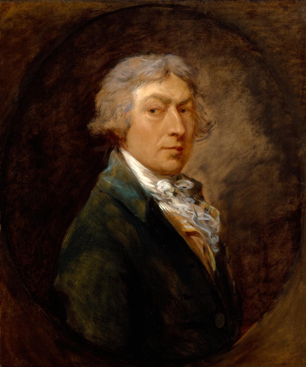 "Thomas Gainsborough," circa 1787, by Thomas Gainsborough. Oil on canvas; 30 7/8 inches by 25 3/8 inches. (Copyright Royal Academy of Arts, London)