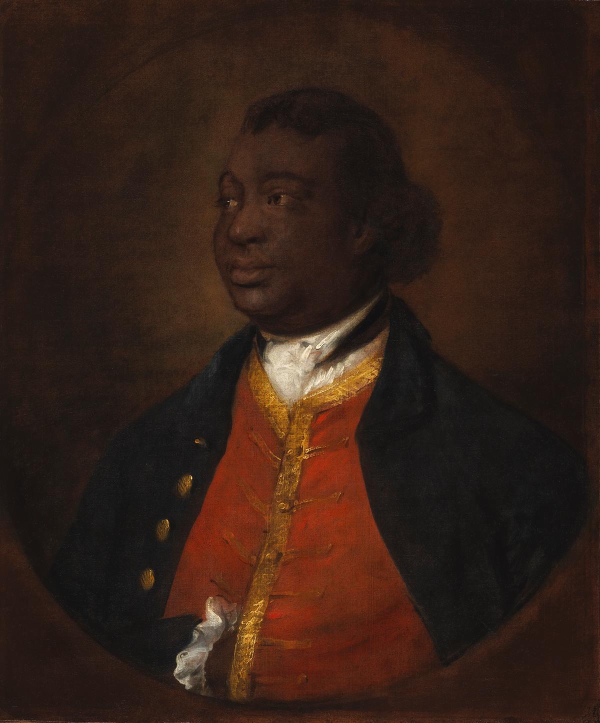 A portrait of Ignatius Sancho, 1768, by Thomas Gainsborough. Oil on canvas; 29 inches by 24 1/2 inches. National Gallery of Canada, Ottawa. (Courtesy of The Frick Collection)