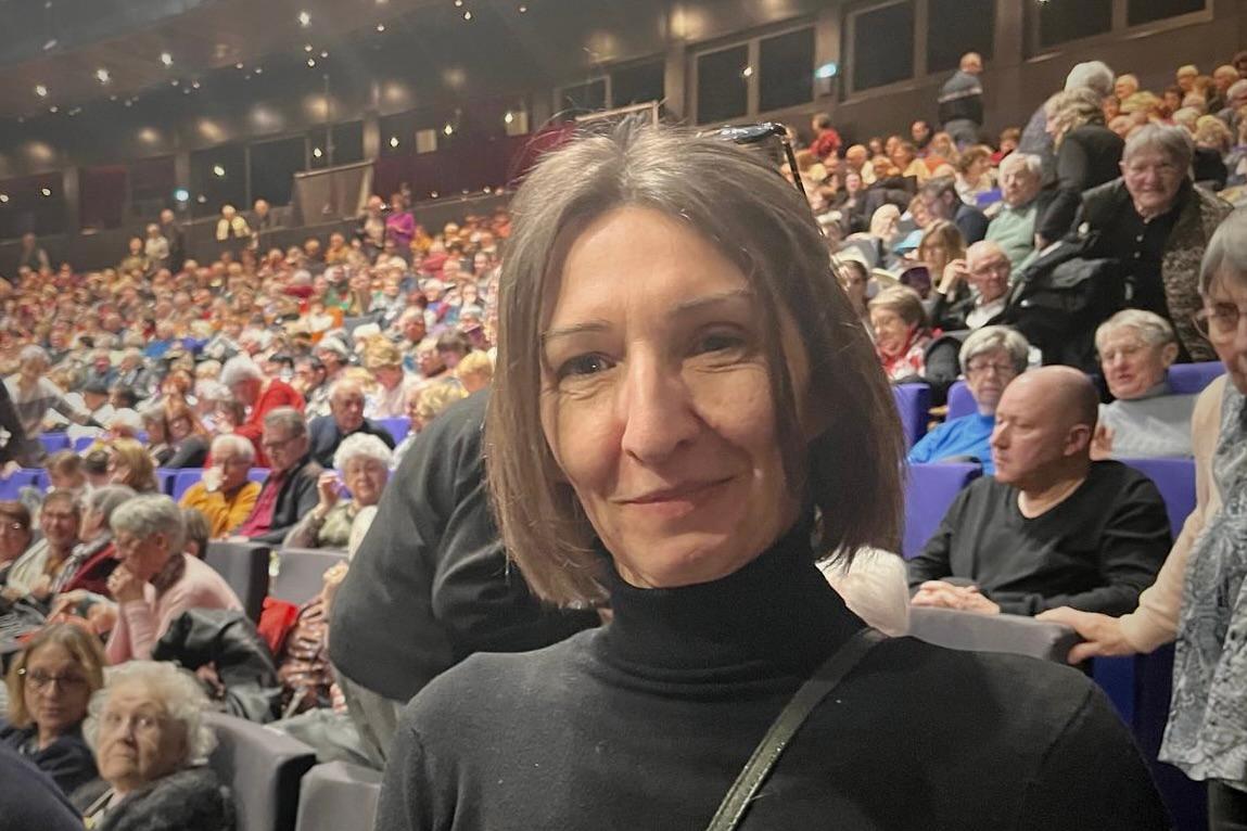 Isabelle Gitton, a toxicologist, found Shen Yun Performing Arts 'magnificent' in Tours, France, on Feb. 14, 2026. (Isabelle Meyer/The Epoch Times)