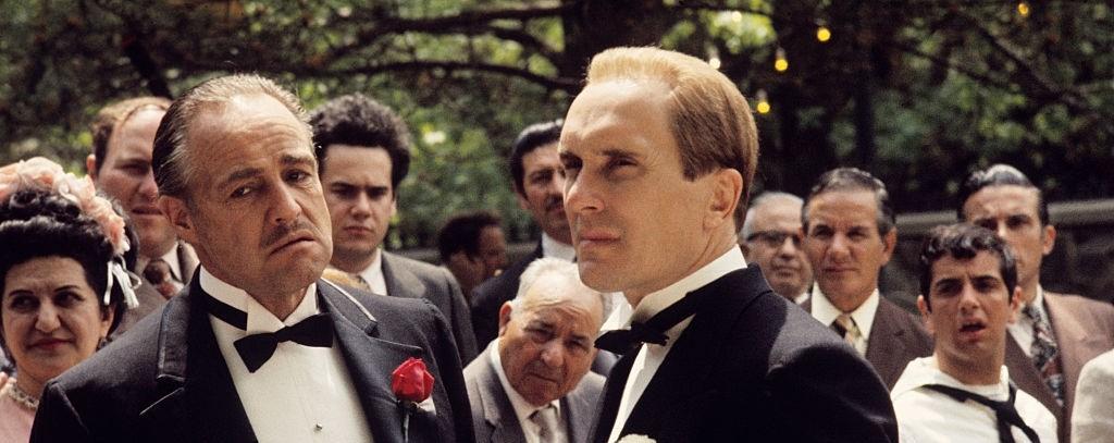 Vito Corleone (Marlon Brando, L) and Tom Hagen (Robert Duvall), in "The Godfather." (Getty Images)