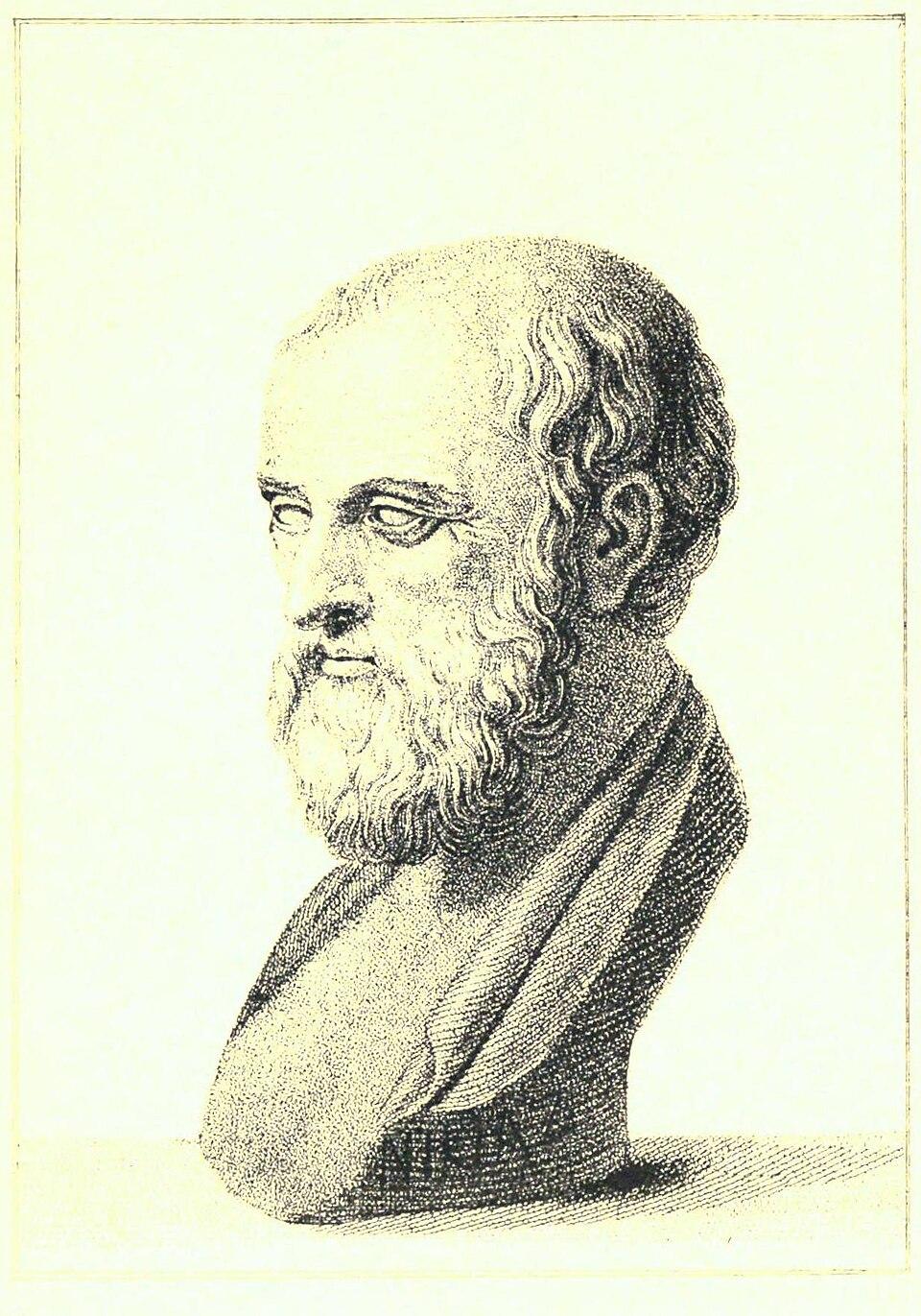 A bust of Nicias from a 1906 book on famous orators. (Public Domain)