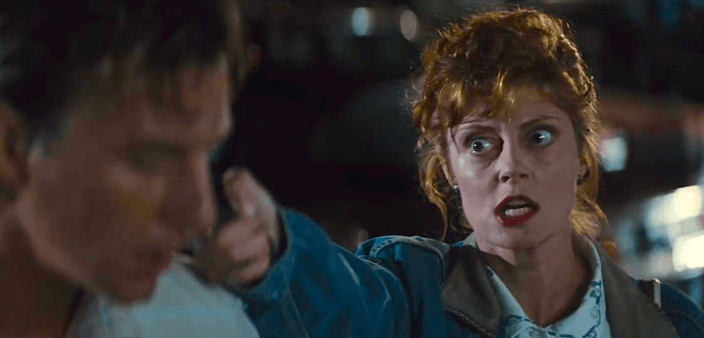 Louise (Susan Sarandon) holds Harlan (Timothy Carhart) accountable, in “Thelma & Louise.” (MGM)