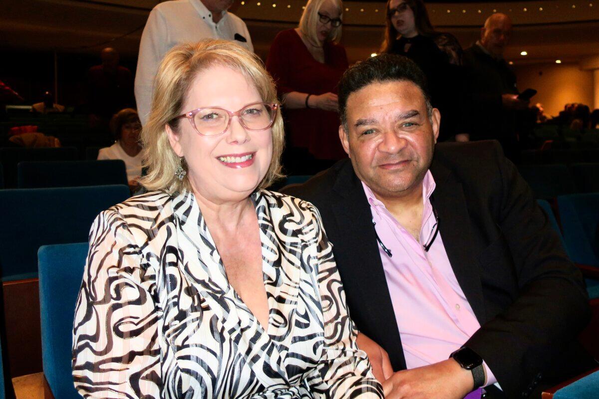 Frank and Deidre Pixley attend Shen Yun Performing Arts at the Belk Theater, Blumenthal Performing Arts Center, in Charlotte, N.C., on Feb. 21, 2026. (Maggie Xie/The Epoch Times)