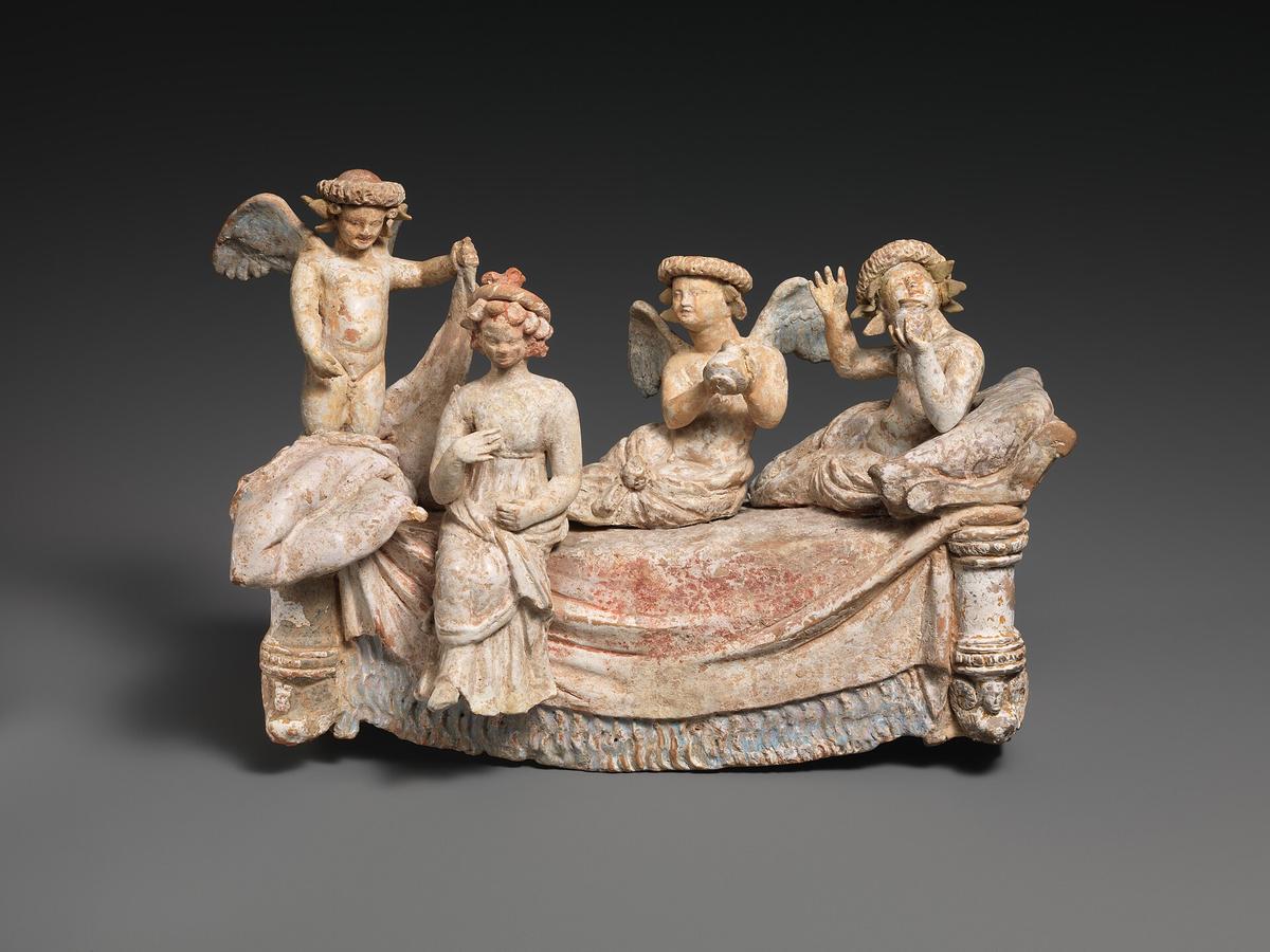 "Terracotta Banquet Group," circa 3rd–2nd century B.C. Greece. Metropolitan Museum of Art. New York. (Public Domain)