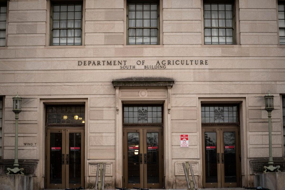 The Department of Agriculture in Washington on Feb. 17, 2026. (Madalina Kilroy/The Epoch Times)