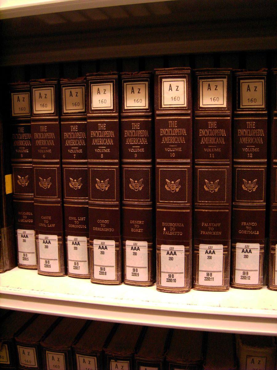 Encyclopedia Americana at Göttingen State and University Library. (Public Domain)