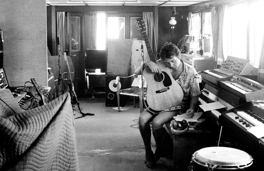 Paul McCartney composing music, in "Paul McCartney: Man on the Run." (Amazon/MGM Studios)