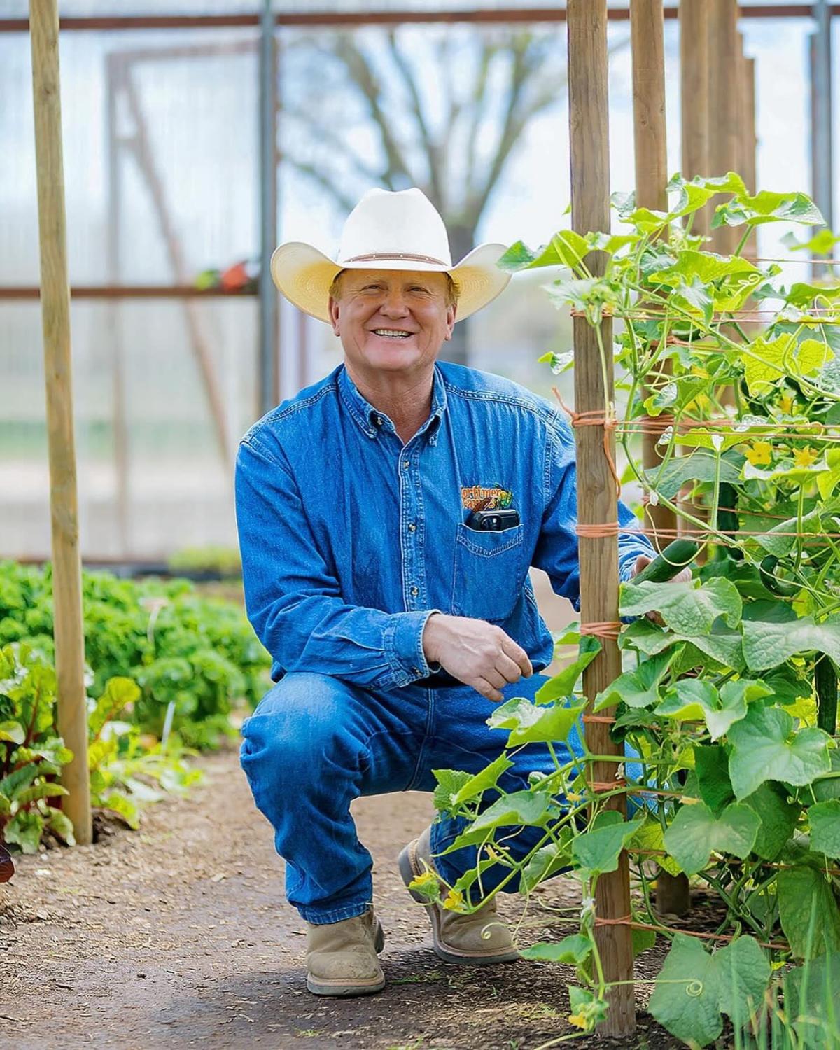 Gary Mortimer, founder of Mortimer Farms, in Dewey, Ariz. The farm holds events throughout the year and offers pick-your-own options. (Courtesy of Mortimer Farms)