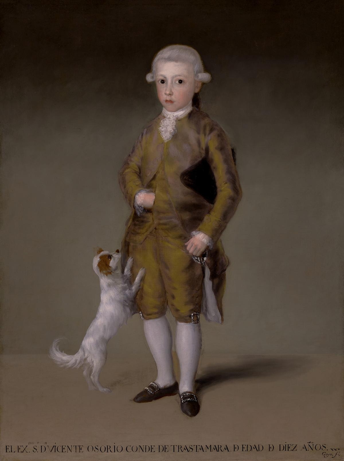 Portrait of Don Vicente Isabel Osorio de Moscoso y Álvarez de Toledo, conde de Trastámara, circa 1787–1788, by Goya. Oil on canvas; 54 1/2 inches by 41 inches. Museum of Fine Arts, Houston. (Public Domain)