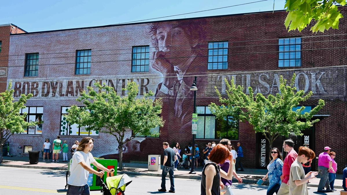 Singer-songwriter Bob Dylan first became fascinated by Woody Guthrie's musical style when he attended the University of Minnesota. (Courtesy Visit Tulsa)