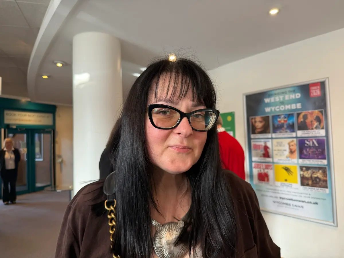 Aksana Liatytskaya attended a performance by Shen Yun Global Company at the Wycombe Swan Theatre in High Wycombe, UK, on Feb. 25, 2026. (James Xu/The Epoch Times)