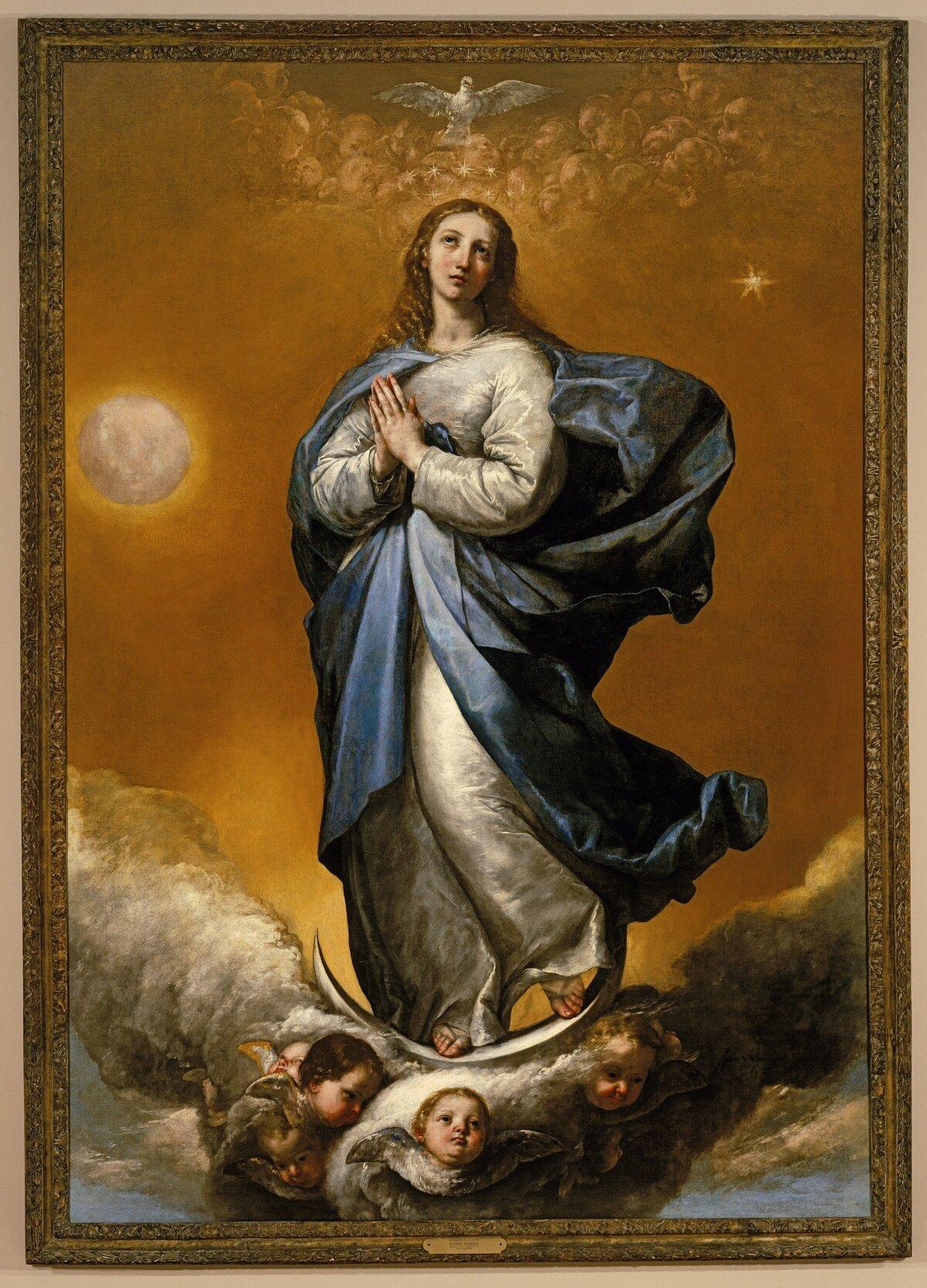 “The Immaculate Conception,” 1637, by Jusepe de Ribera. Oil on canvas; 100 inches by 69 1/4 inches. Columbia Museum of Art, S.C. (Public Domain)