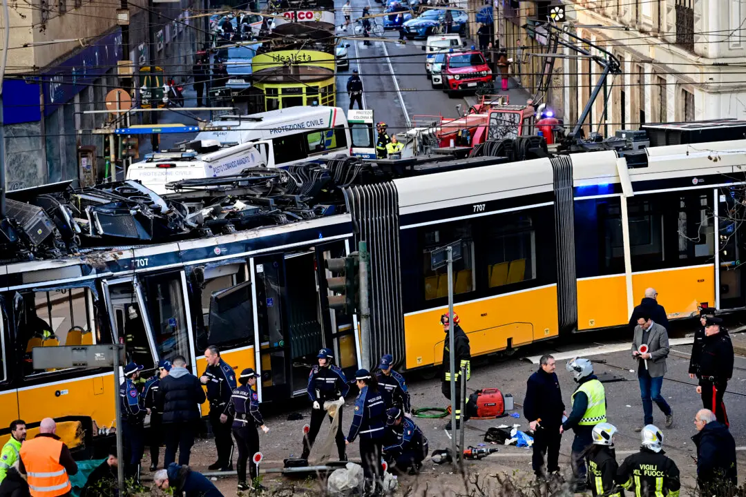 Day in Photos: Tram Accident in Italy, Strike in Germany, and Bill Clinton’s Testimony