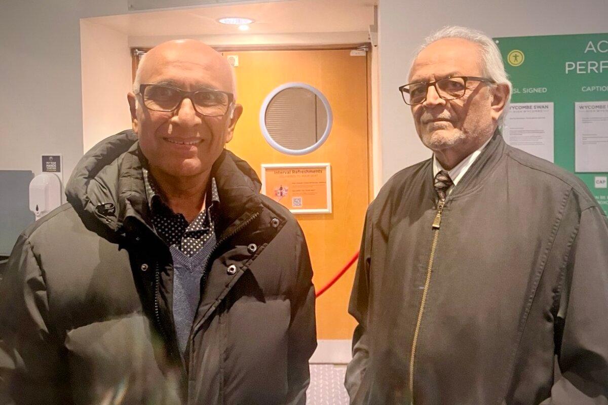 Jayand Patel and Jayesh Patel at the Shen Yun Performing Arts performance at Wycombe Swan Theatre on Feb. 26, 2026. (Say Huang/The Epoch Times)