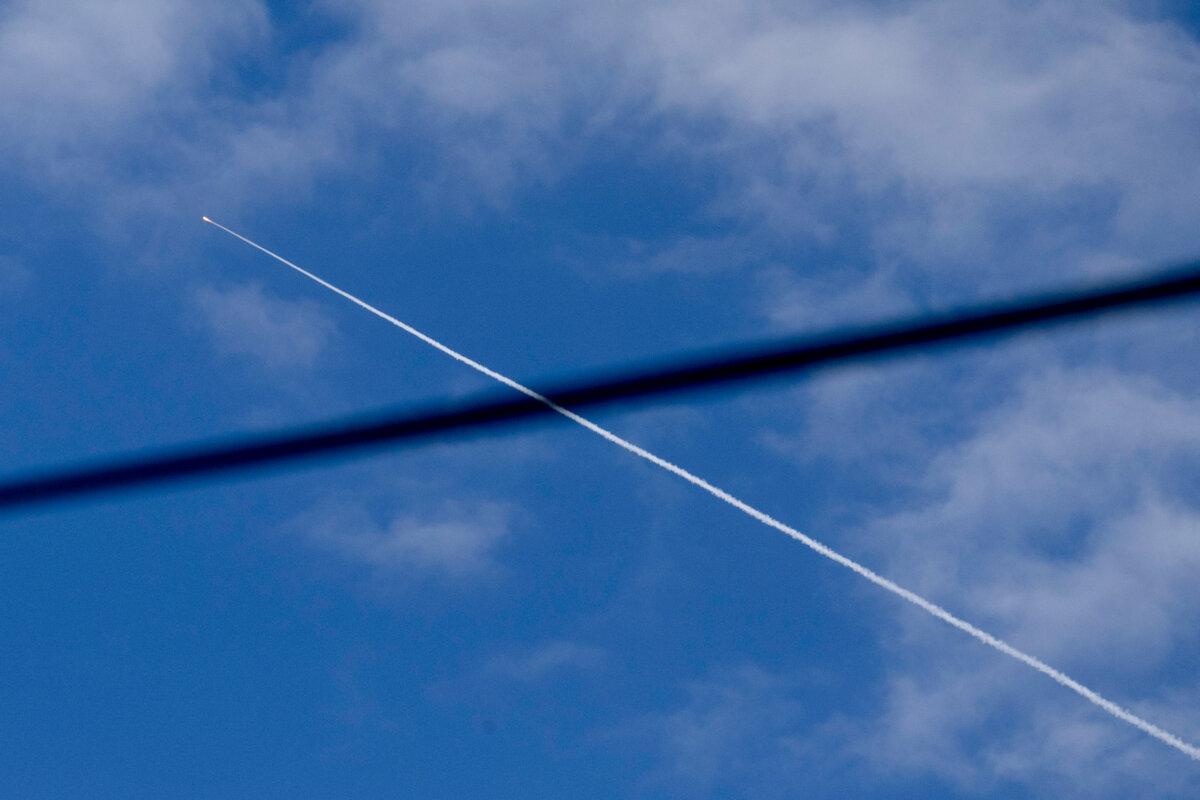 In intercept missile is fired amid report of incoming missiles, on Feb. 28, 2026 in Pardes Hanna-Karkur, Israel. (Amir Levy/Getty Images)