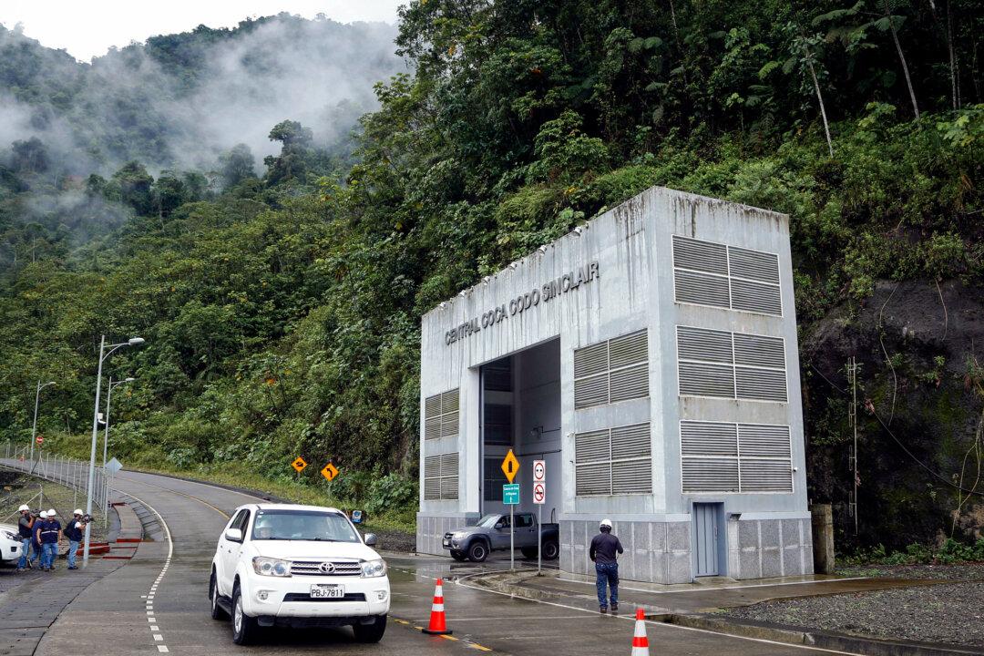 Outside view of the Coca Codo Sinclair hydroelectric power plant in Napo, Ecuador, on Nov. 20, 2018. (Cristina Vega/AFP via Getty Images)