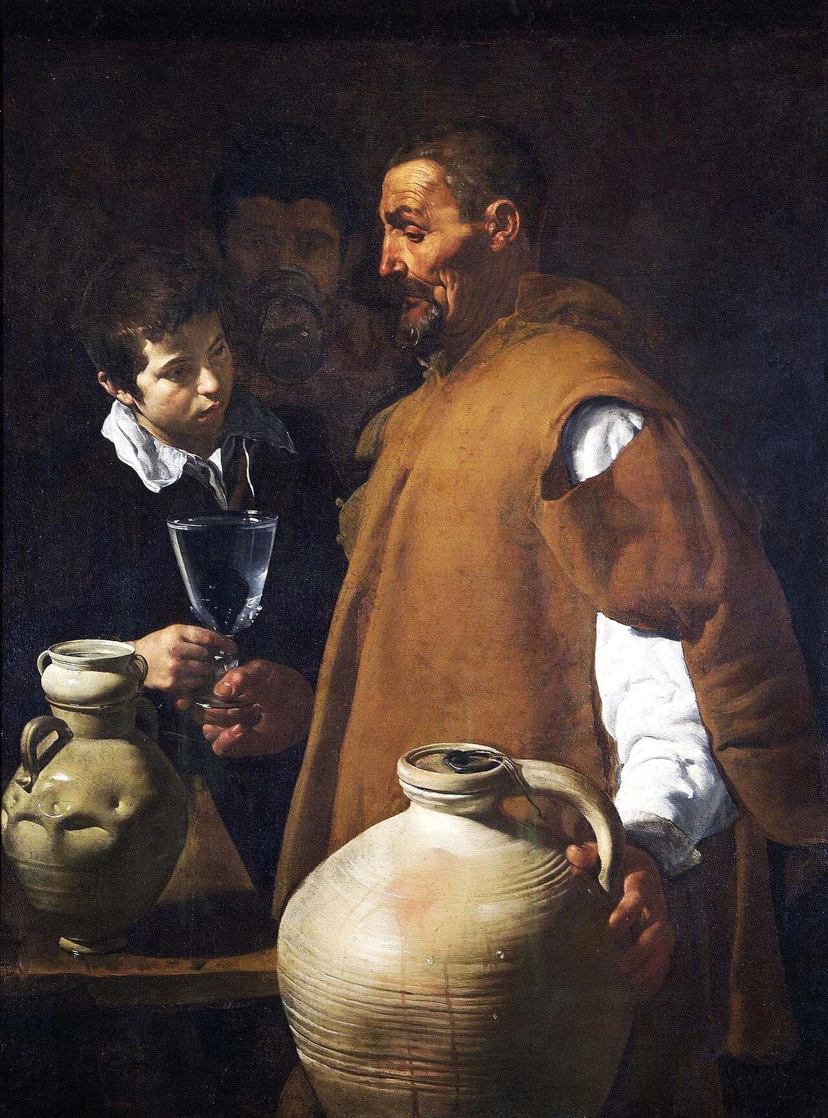 "Waterseller of Seville," circa 1620, by Diego Velázquez. Oil on canvas, 42 inches by 31 4/5 inches. Apsley House, London. (Public Domain)