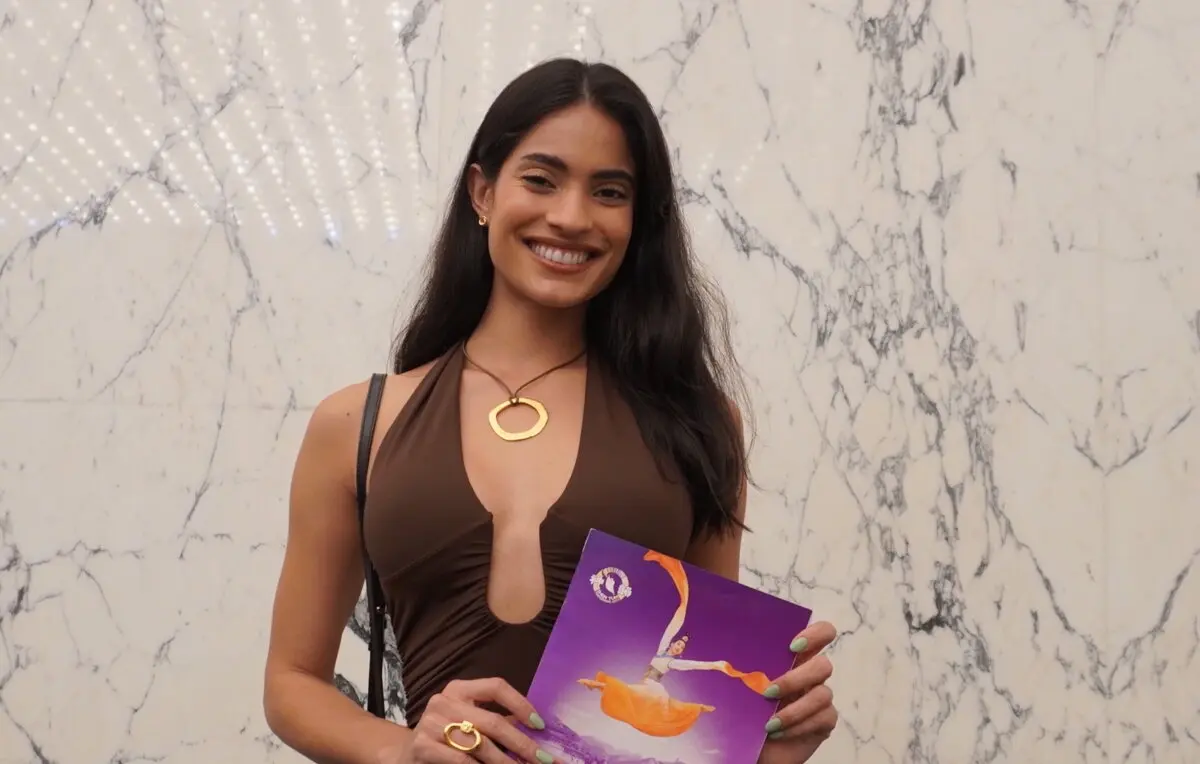 Karla Guilfu Acevedo enjoyed Shen Yun's evening show at the Centro de Bellas Artes Luis A. Ferre on Feb. 27, 2026. (Sally Sun/The Epoch Times)