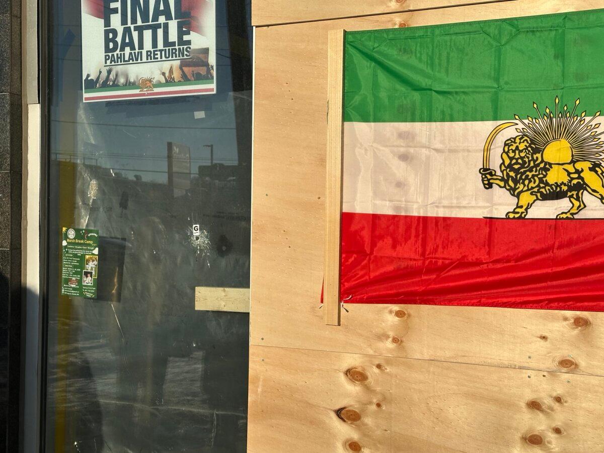 Saliwan Boxing, owned by Iranian-Canadian activist Salar Gholami, in Richmond hill was shot at 17 times around 3 a.m. on March 1, 2026. (The Epoch Times)