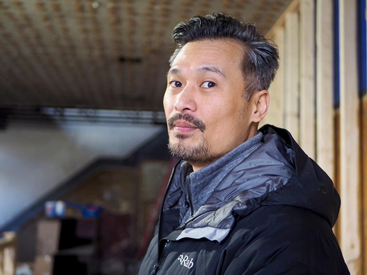 Rafael Vencio, chef-owner of the upcoming Filipino restaurant, Amboy, on the Northside—a space that is still under construction. (Sono Motoyma/Pittsburgh Post-Gazette/TNS)