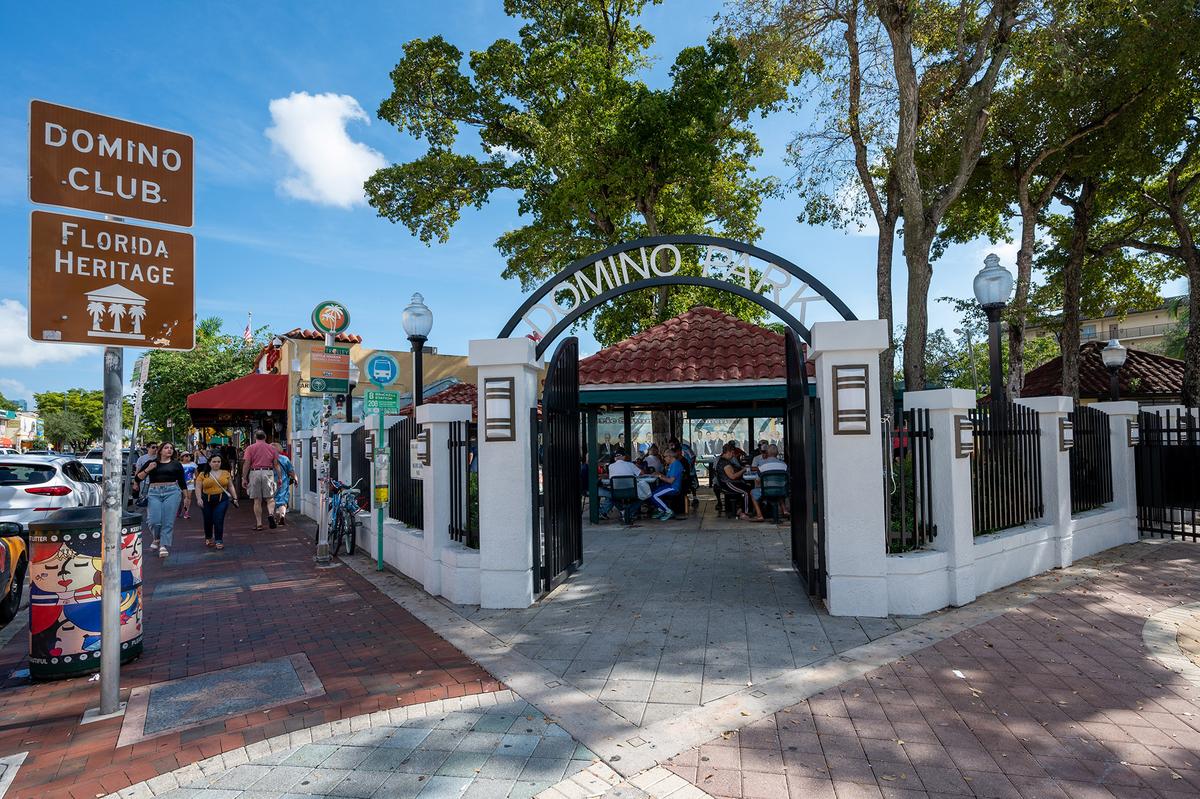 Domino Park serves as an important social gathering place in Little Havana, preserving Cuban traditions and community life. (Francisco Blanco/Shutterstock)