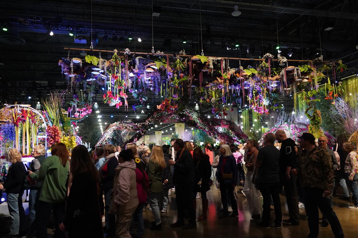 The Philadelphia Flower Show is being held at the Pennsylvania Convention Center from February 28 to March 8, 2026. (William Huang/The Epoch Times)