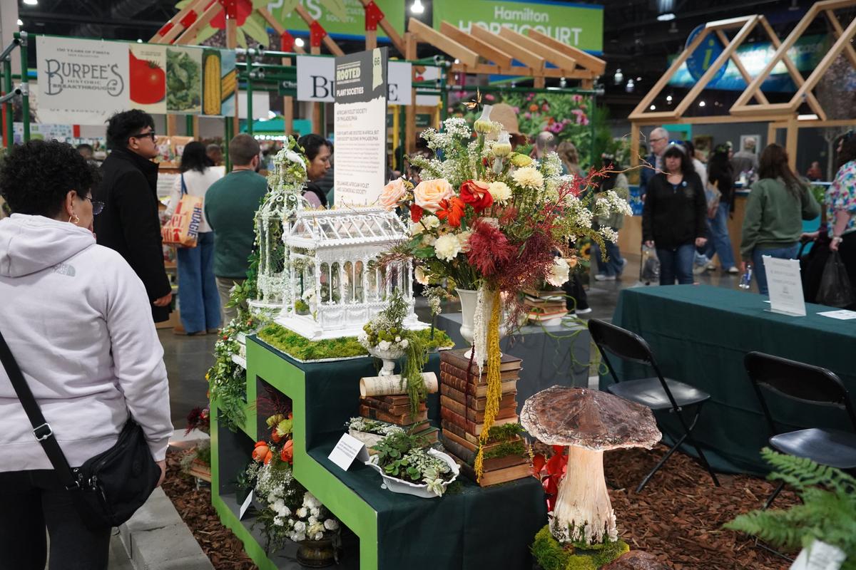The Philadelphia Flower Show is being held at the Pennsylvania Convention Center from Feb. 28 to March 8, 2026. (William Huang/The Epoch Times)