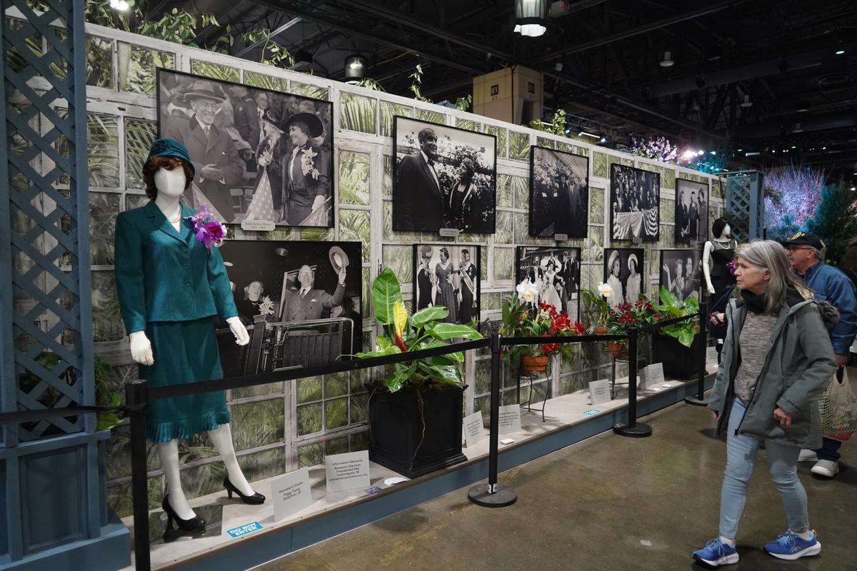 "The First Ladies and the Orchids” exhibit. (William Huang/The Epoch Times)