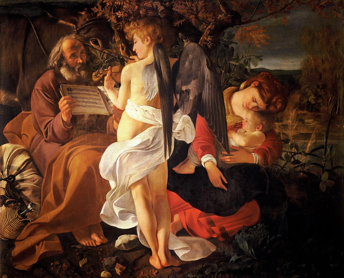 "Rest on the Flight Into Egypt," circa 1597, by Caravaggio. (Public domain)
